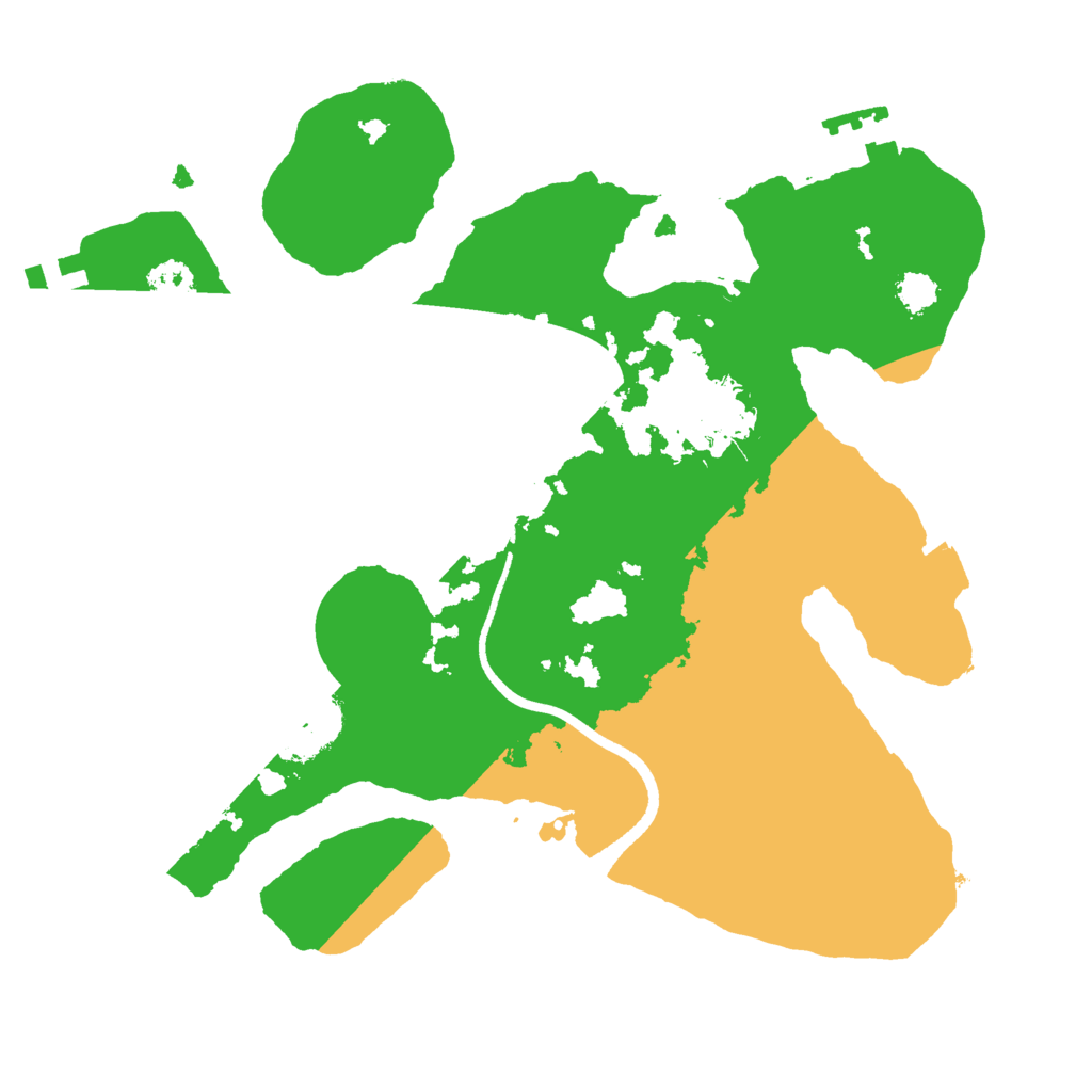 Biome Rust Map: Procedural Map, Size: 2500, Seed: 601685299
