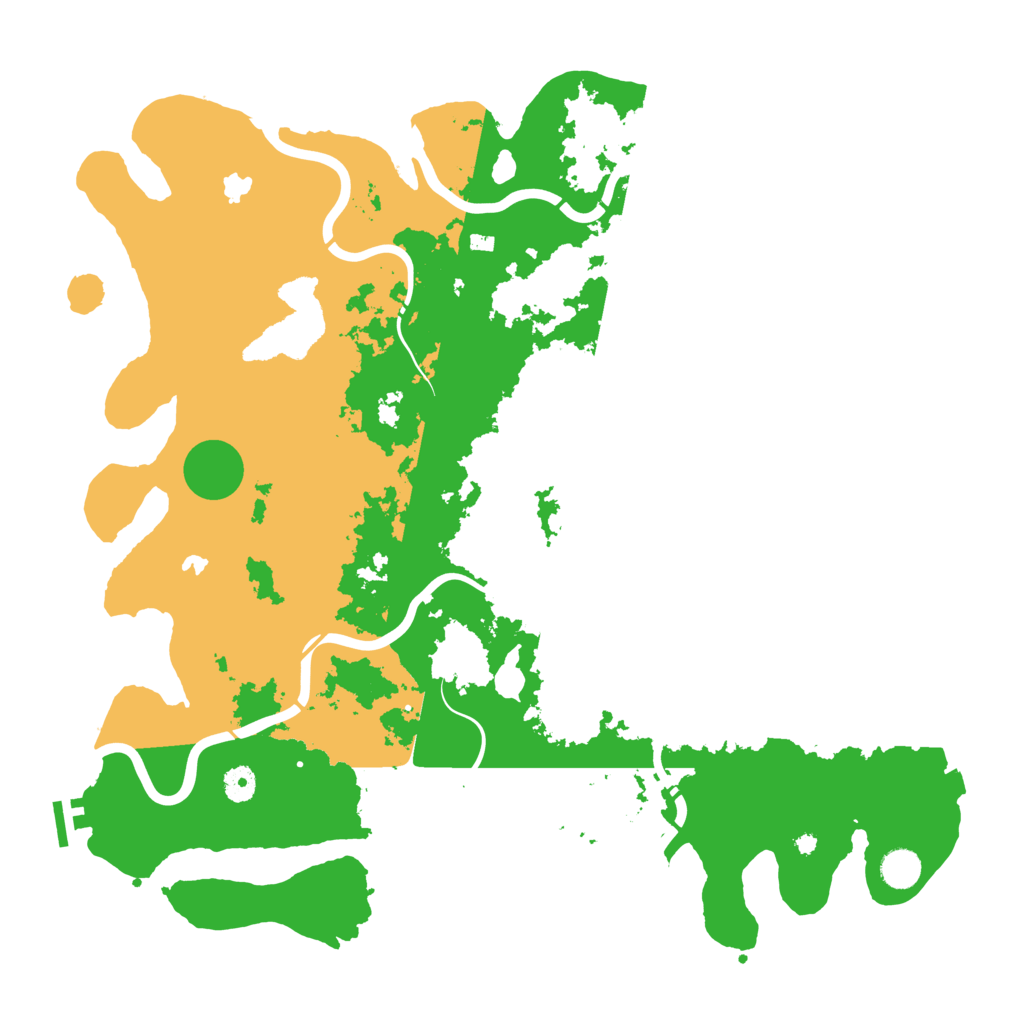Biome Rust Map: Procedural Map, Size: 4500, Seed: 54377017