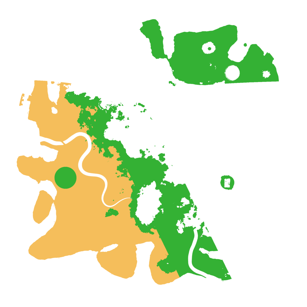 Biome Rust Map: Procedural Map, Size: 3700, Seed: 1423051602