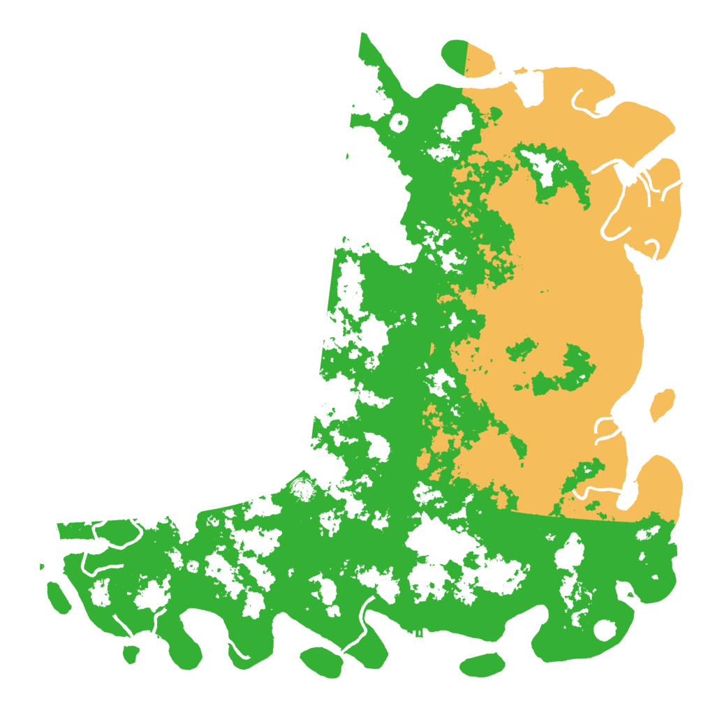 Biome Rust Map: Procedural Map, Size: 6000, Seed: 120229539