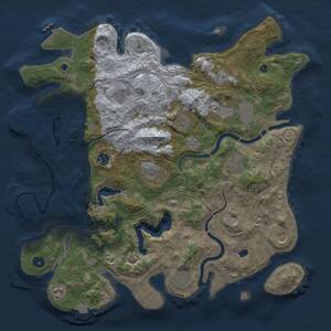 Thumbnail Rust Map: Procedural Map, Size: 4250, Seed: 440662801, 17 Monuments