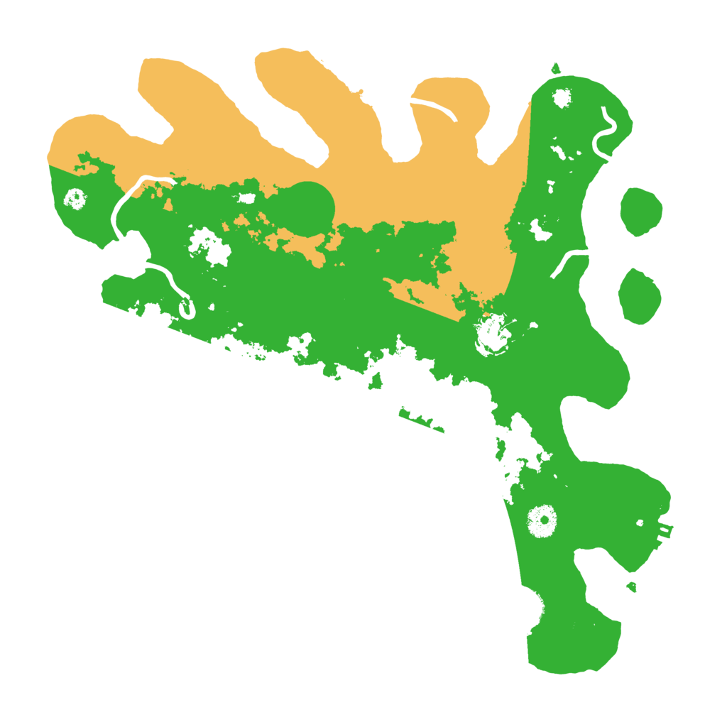 Biome Rust Map: Procedural Map, Size: 3500, Seed: 47329