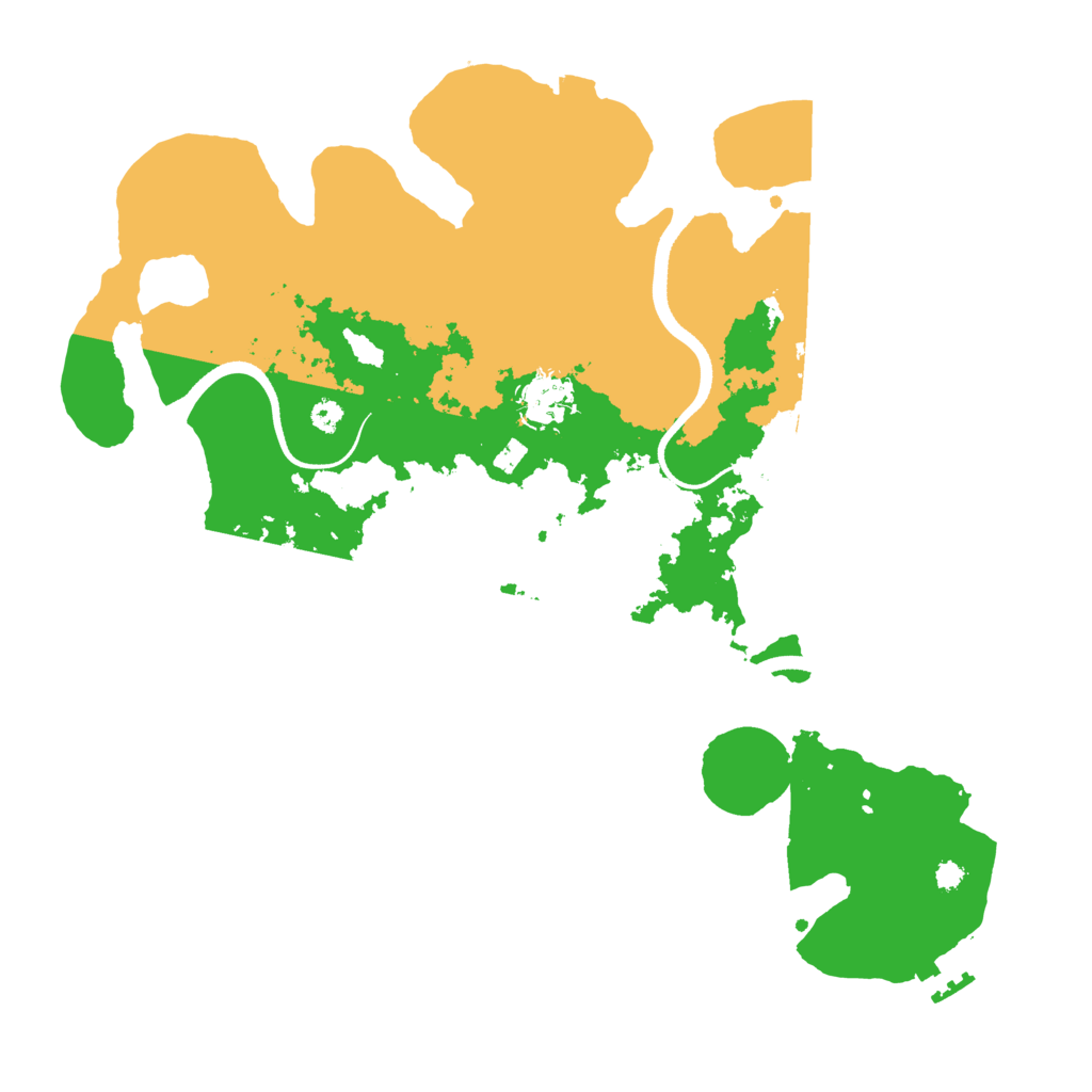 Biome Rust Map: Procedural Map, Size: 3500, Seed: 2022604