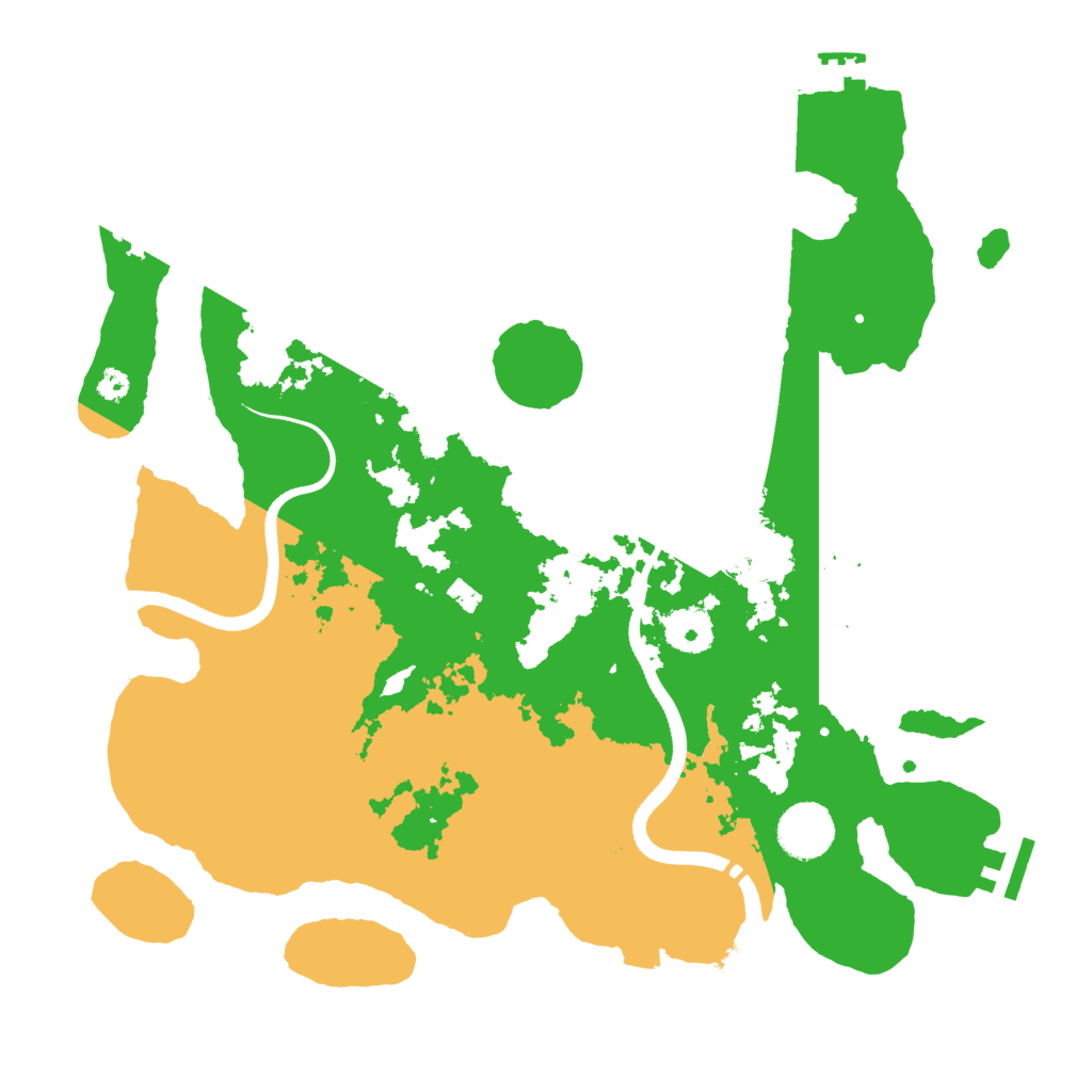Biome Rust Map: Procedural Map, Size: 3500, Seed: 13684054