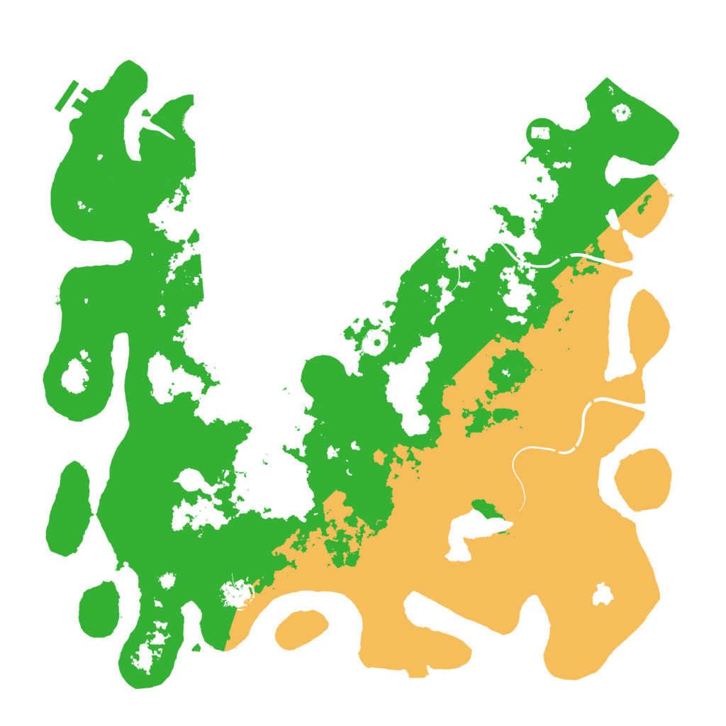 Biome Rust Map: Procedural Map, Size: 4250, Seed: 736614