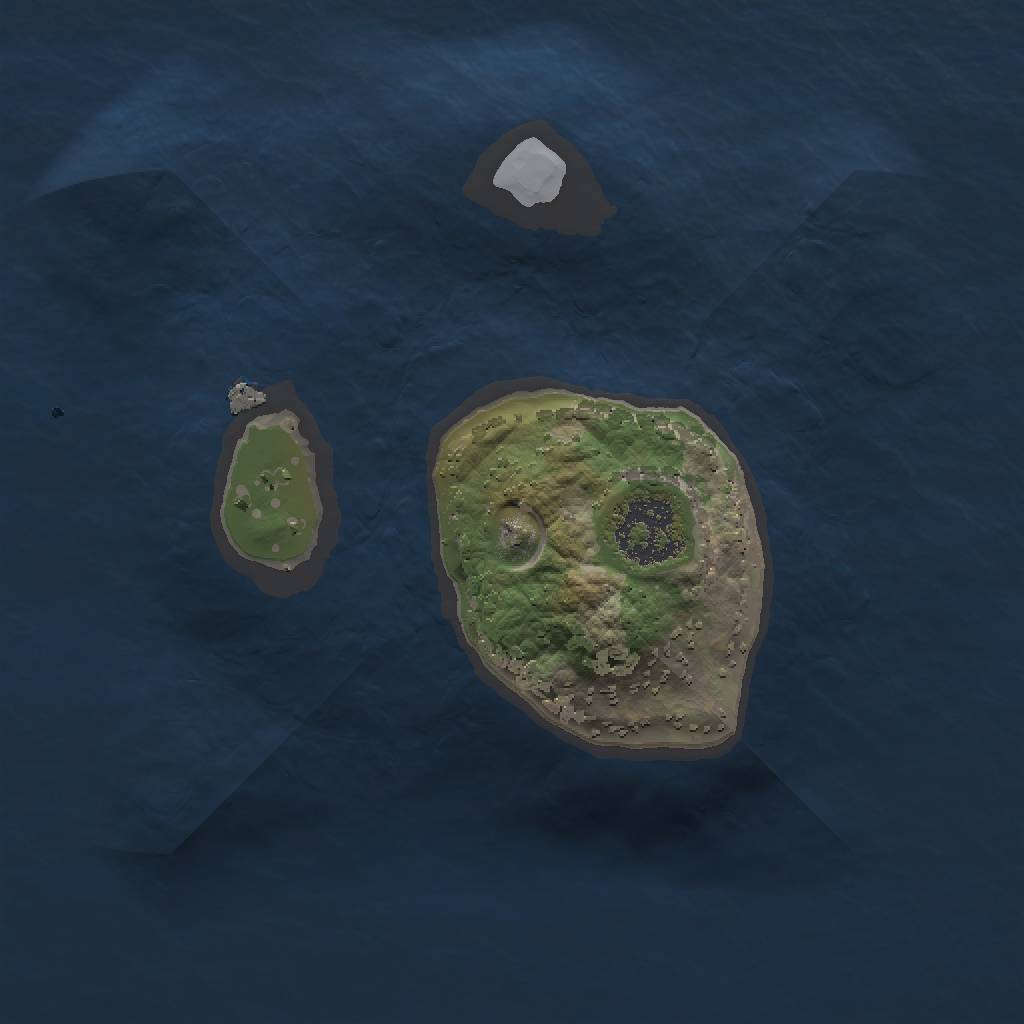 Rust Map: Procedural Map, Size: 1500, Seed: 82686, 3 Monuments