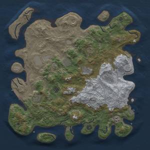 Thumbnail Rust Map: Procedural Map, Size: 4250, Seed: 34, 17 Monuments