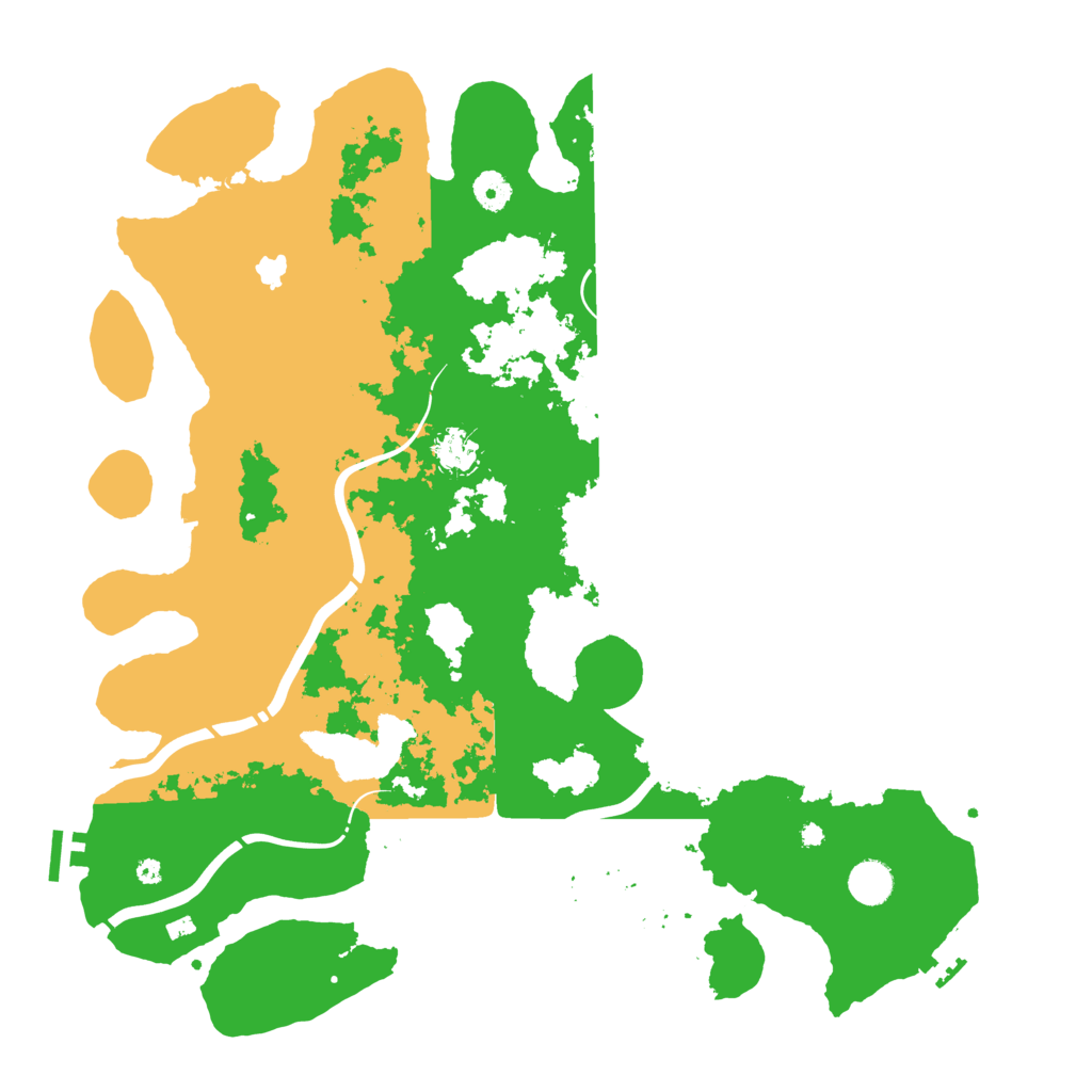 Biome Rust Map: Procedural Map, Size: 4300, Seed: 45613354