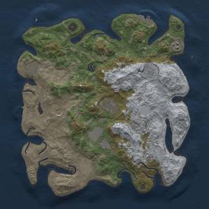 Thumbnail Rust Map: Procedural Map, Size: 3850, Seed: 760224160, 18 Monuments