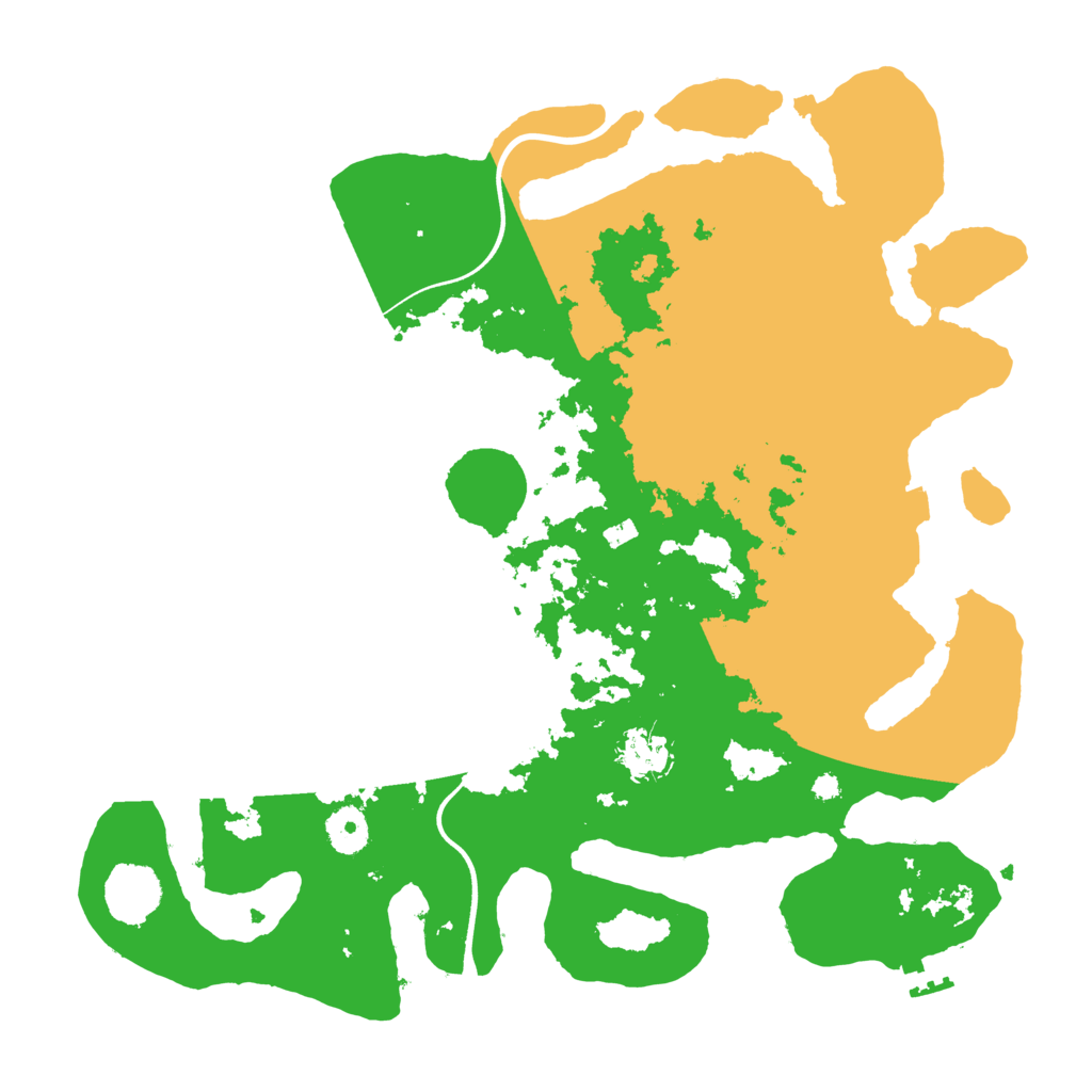 Biome Rust Map: Procedural Map, Size: 3700, Seed: 972095560