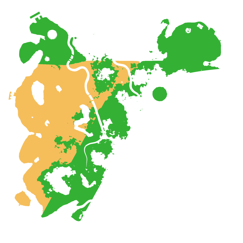 Biome Rust Map: Procedural Map, Size: 4500, Seed: 205804445