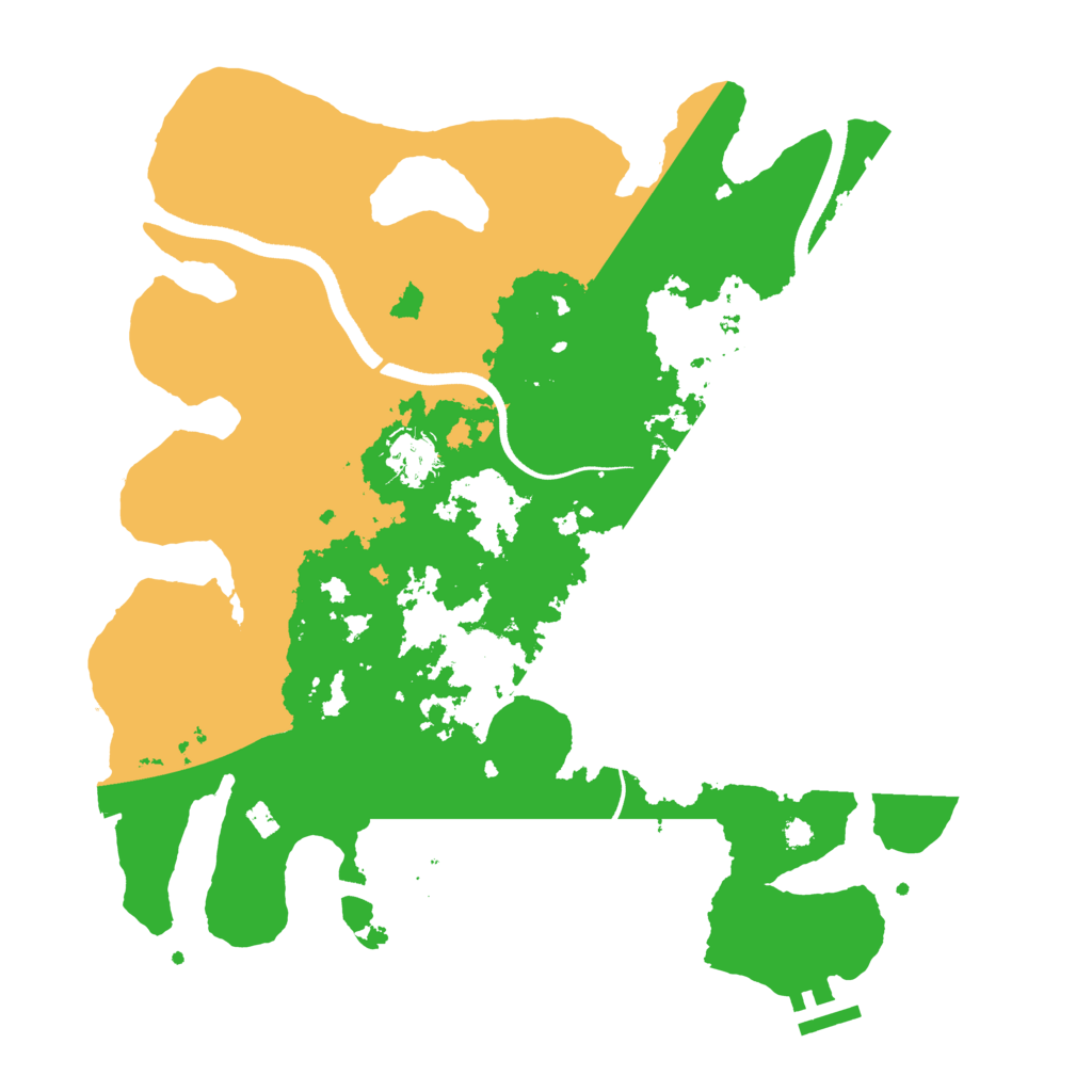 Biome Rust Map: Procedural Map, Size: 3500, Seed: 154450694