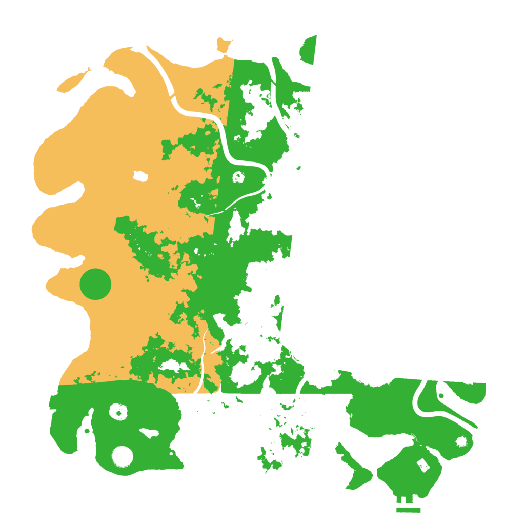 Biome Rust Map: Procedural Map, Size: 4400, Seed: 993197