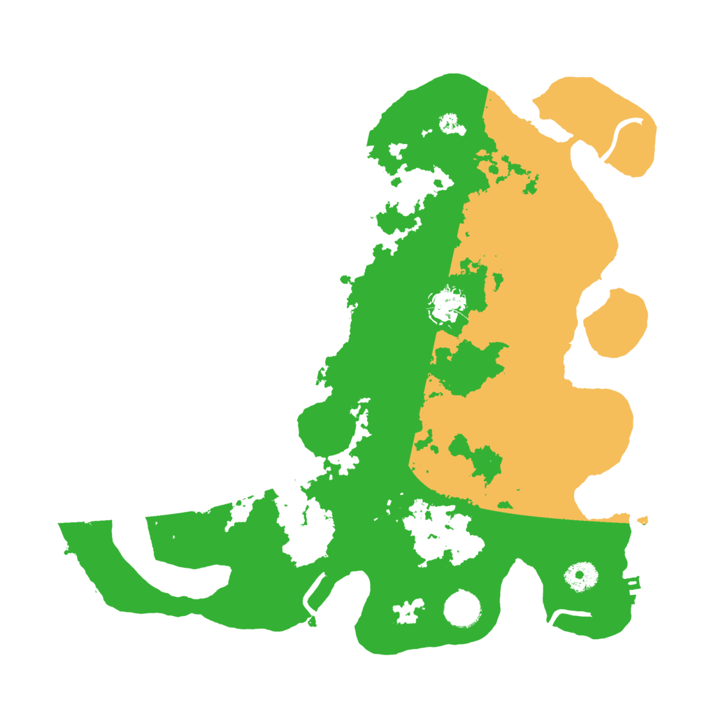 Biome Rust Map: Procedural Map, Size: 3500, Seed: 394985