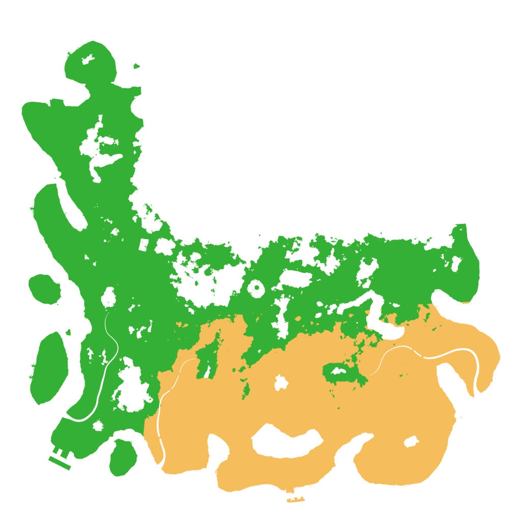 Biome Rust Map: Procedural Map, Size: 4500, Seed: 7132