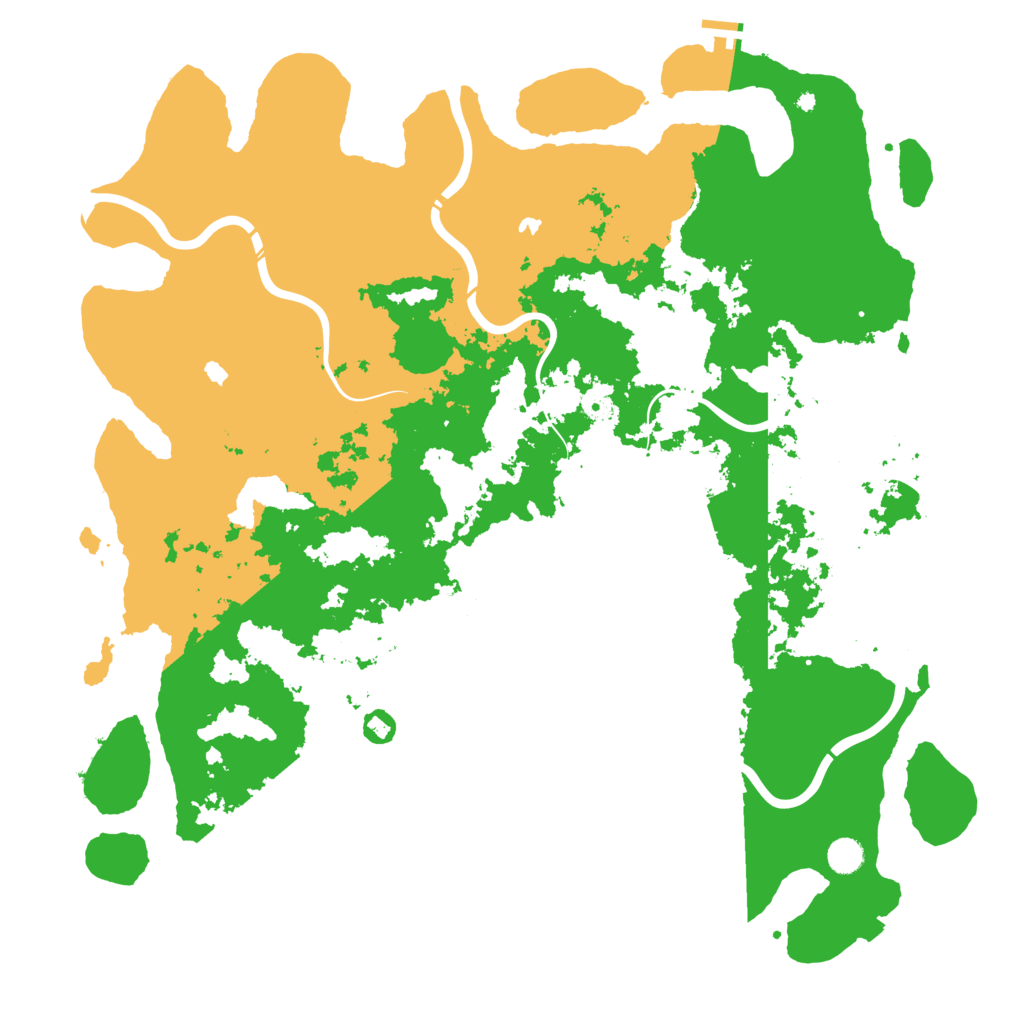 Biome Rust Map: Procedural Map, Size: 5000, Seed: 739283644