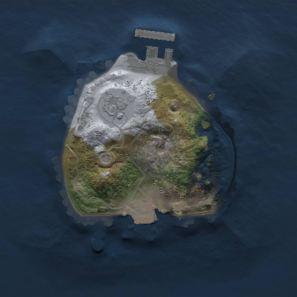 Rust Map: Procedural Map, Size: 1500, Seed: 3874587, 3 Monuments