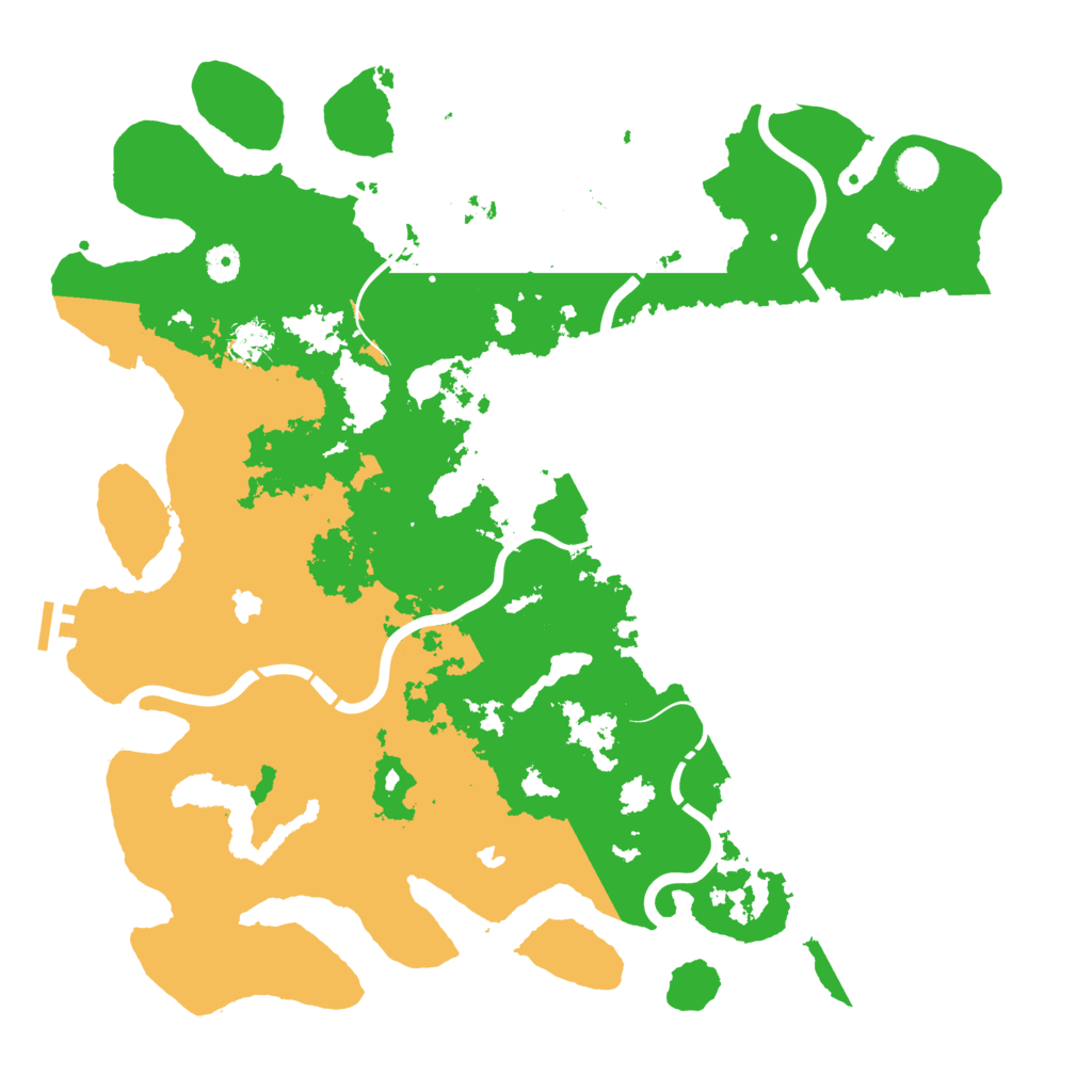 Biome Rust Map: Procedural Map, Size: 4500, Seed: 80608