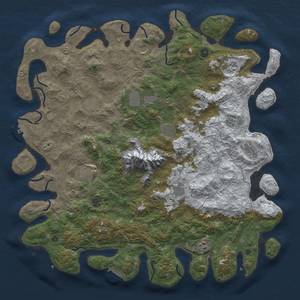 Thumbnail Rust Map: Procedural Map, Size: 5000, Seed: 1572857558, 20 Monuments