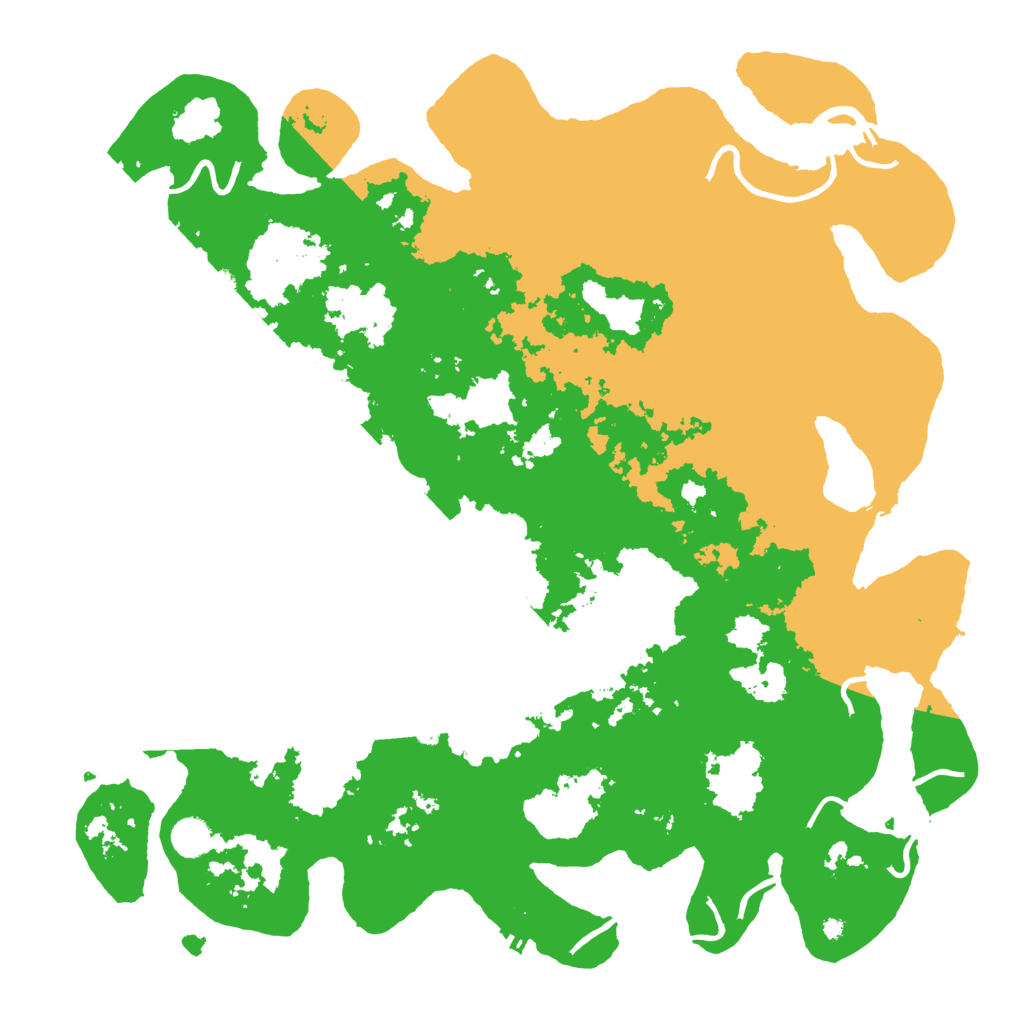 Biome Rust Map: Procedural Map, Size: 4500, Seed: 599428207