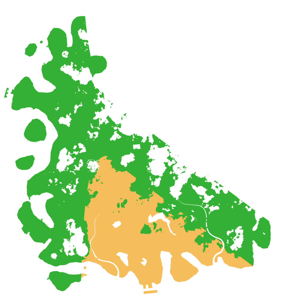 Biome Rust Map: Procedural Map, Size: 4500, Seed: 51761231