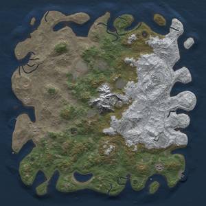 Thumbnail Rust Map: Procedural Map, Size: 5000, Seed: 90210, 20 Monuments
