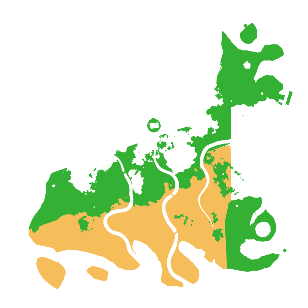 Biome Rust Map: Procedural Map, Size: 3700, Seed: 703968969