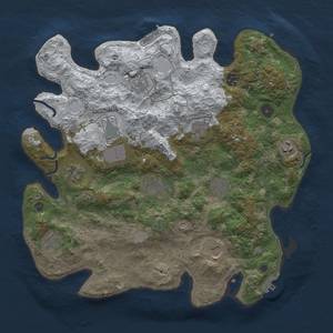 Thumbnail Rust Map: Procedural Map, Size: 3850, Seed: 660176877, 20 Monuments