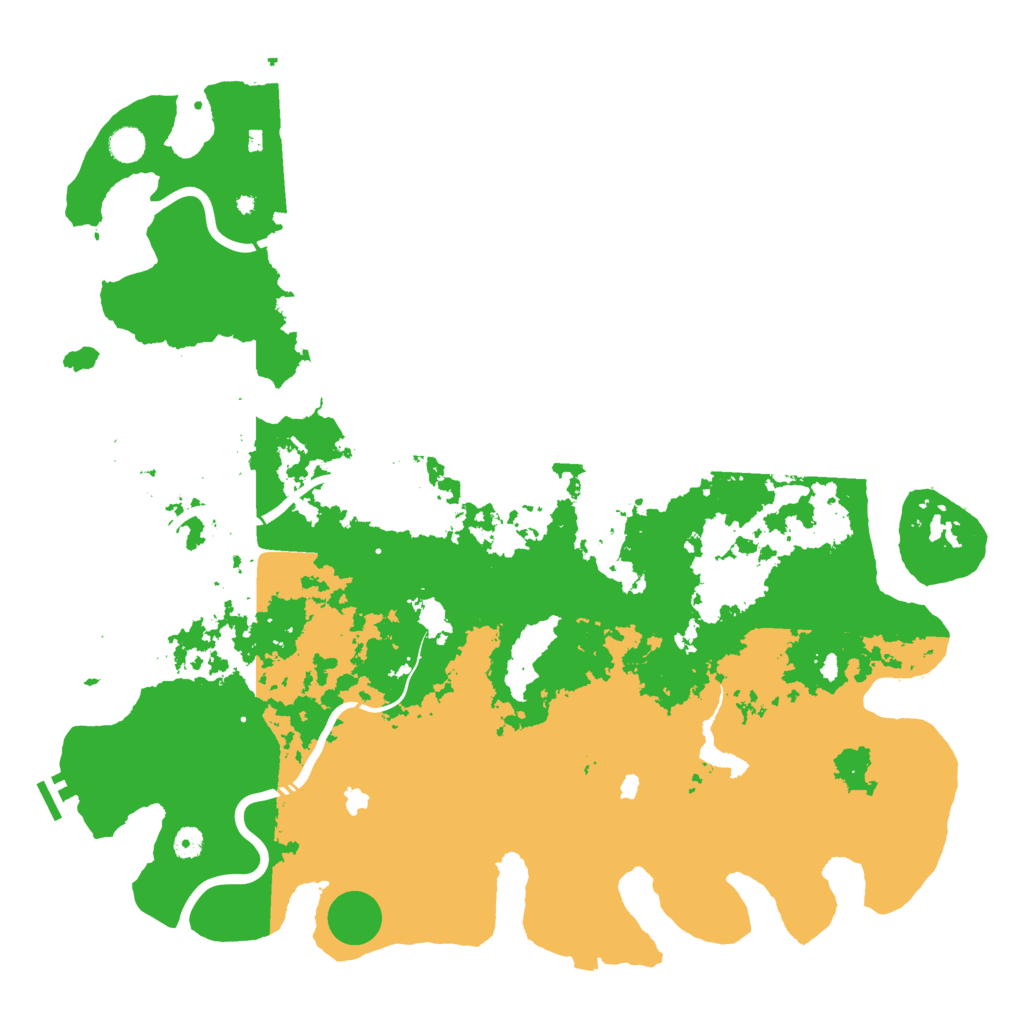 Biome Rust Map: Procedural Map, Size: 5000, Seed: 91592105