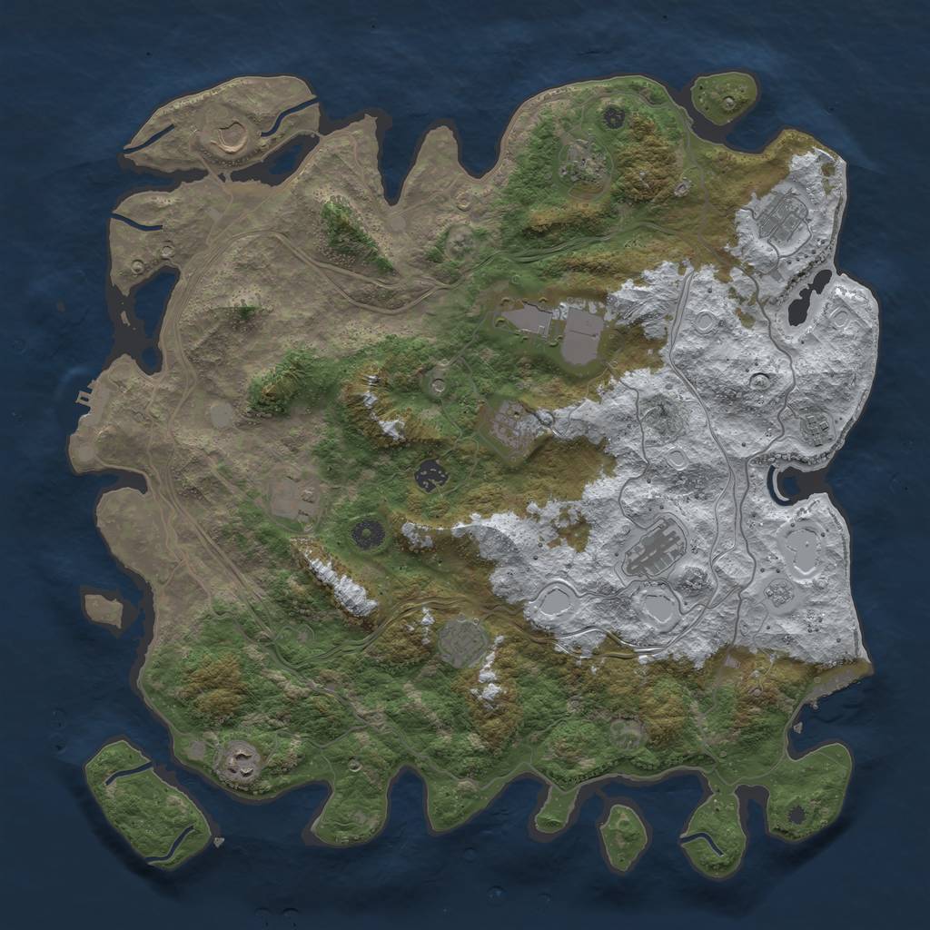 Rust Map: Procedural Map, Size: 4500, Seed: 202206022, 20 Monuments
