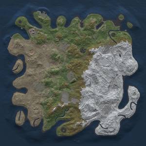 Thumbnail Rust Map: Procedural Map, Size: 3850, Seed: 964610840, 20 Monuments