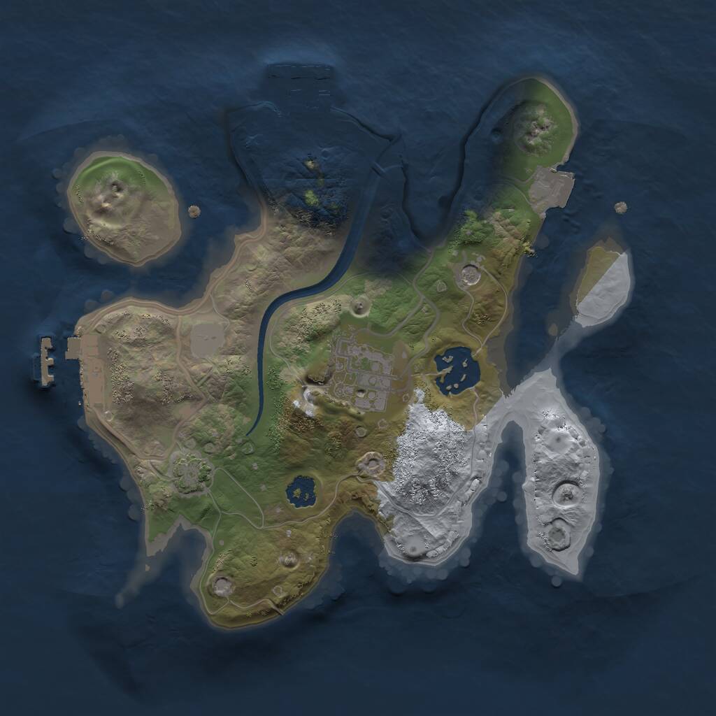 Rust Map: Procedural Map, Size: 2300, Seed: 69420, 7 Monuments