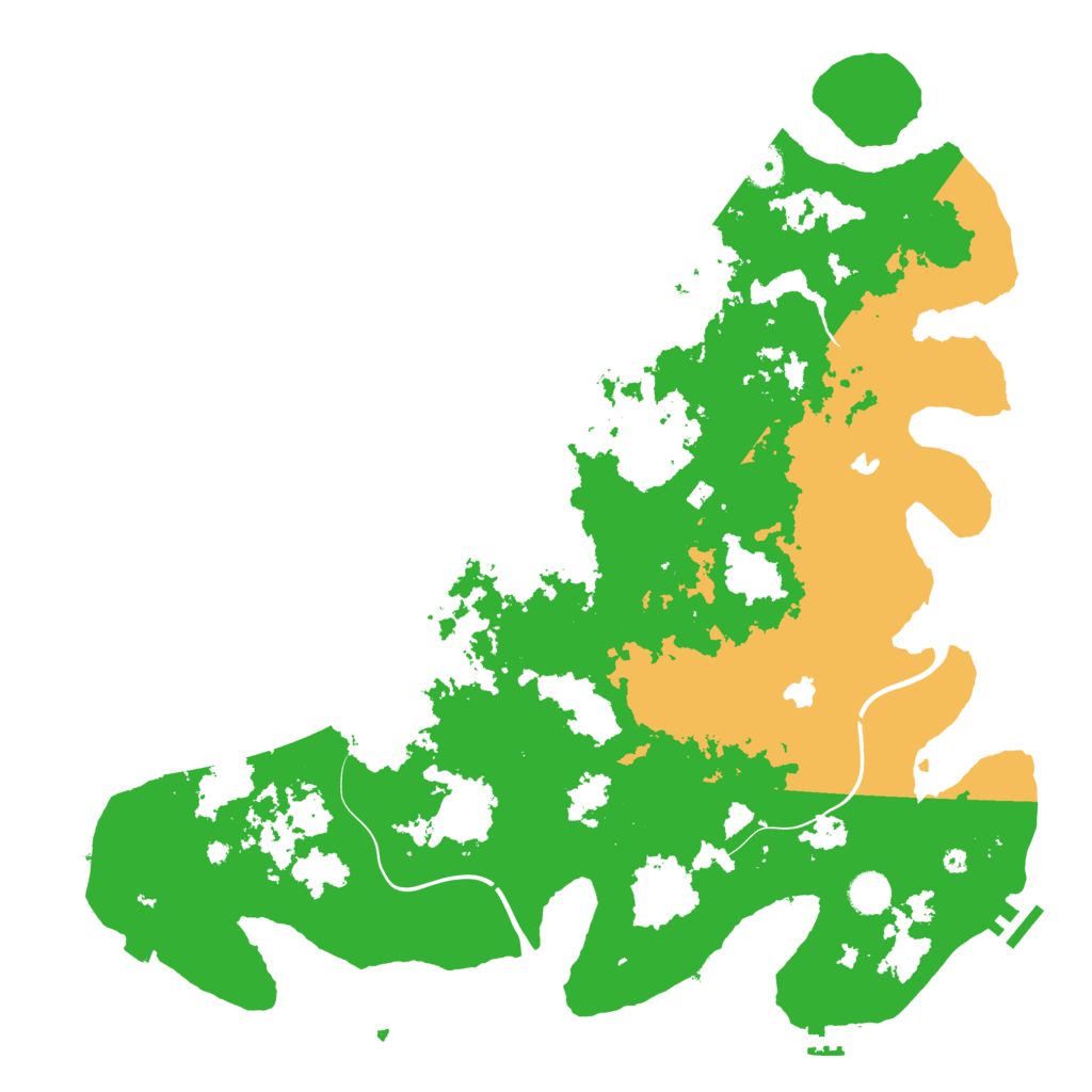 Biome Rust Map: Procedural Map, Size: 4500, Seed: 28976623