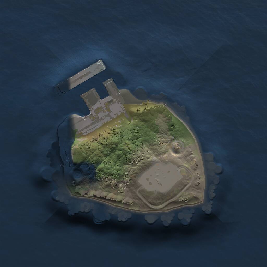 Rust Map: Procedural Map, Size: 1000, Seed: 1603678453, 2 Monuments