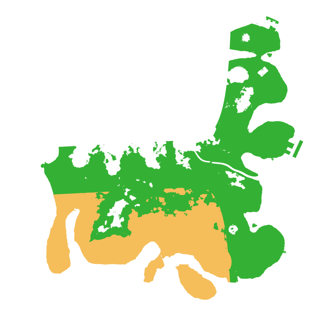Biome Rust Map: Procedural Map, Size: 3500, Seed: 8361