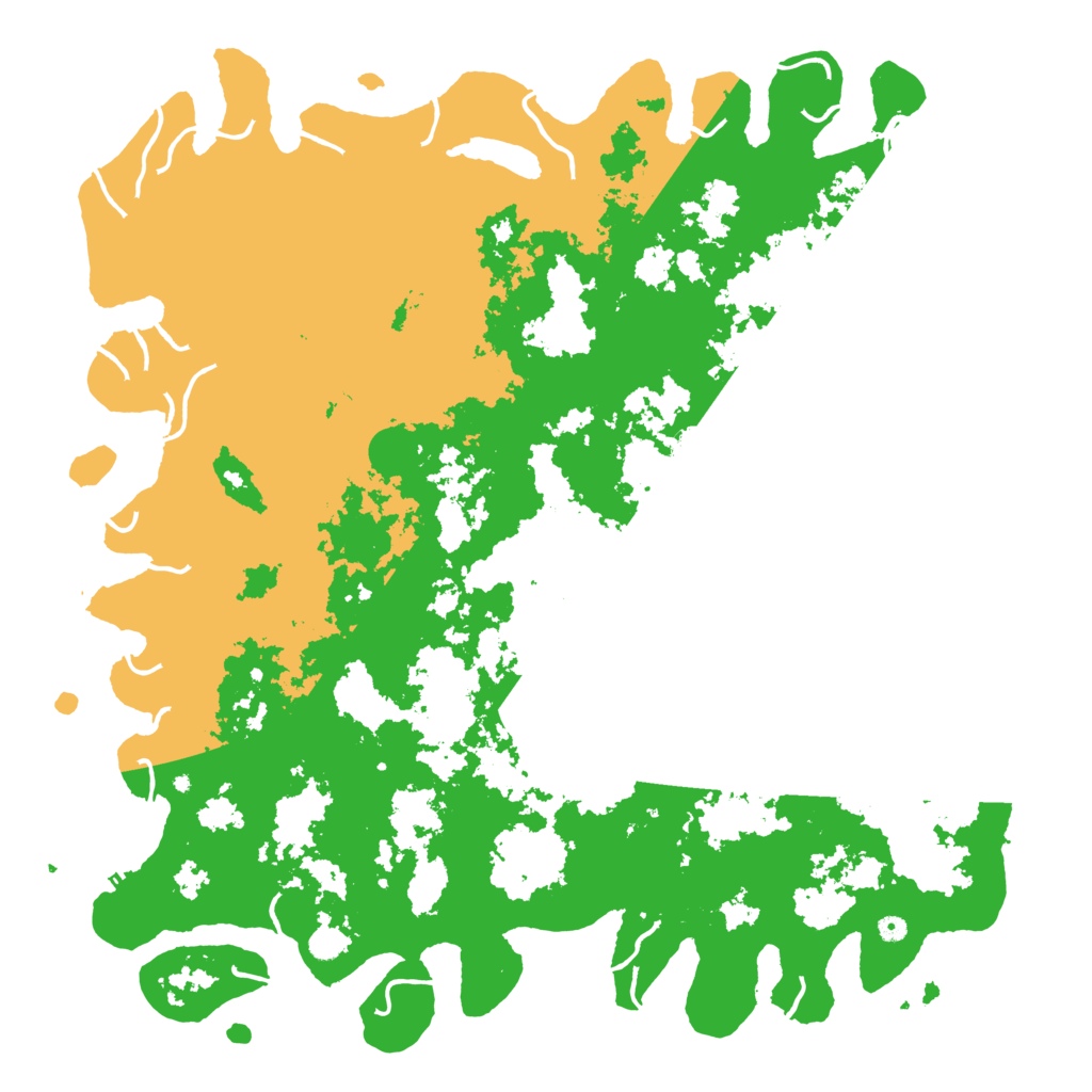 Biome Rust Map: Procedural Map, Size: 6000, Seed: 493722