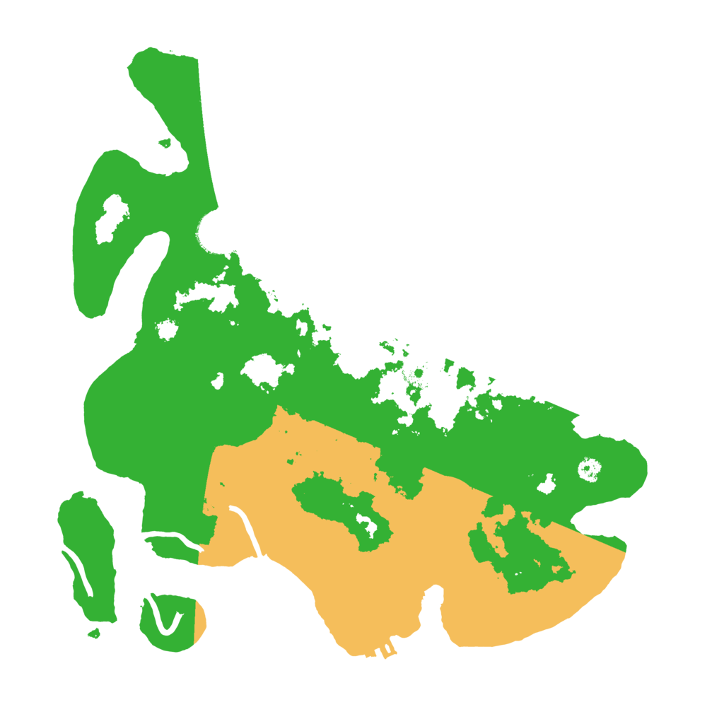 Biome Rust Map: Procedural Map, Size: 3200, Seed: 23384