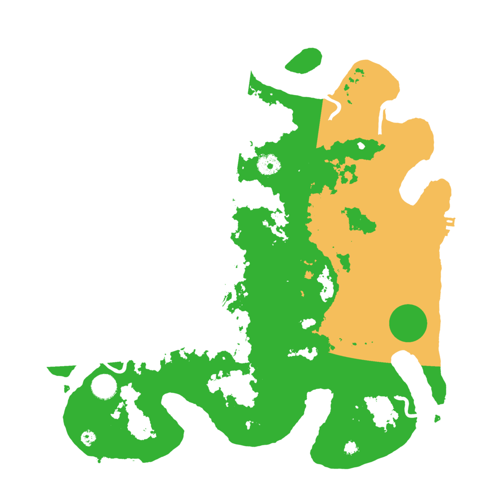 Biome Rust Map: Procedural Map, Size: 3500, Seed: 2094395645