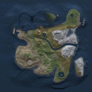 Thumbnail Rust Map: Procedural Map, Size: 2300, Seed: 420, 5 Monuments