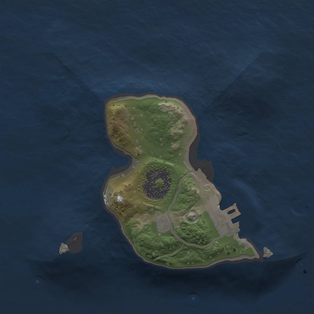 Rust Map: Procedural Map, Size: 1550, Seed: 2907842, 5 Monuments