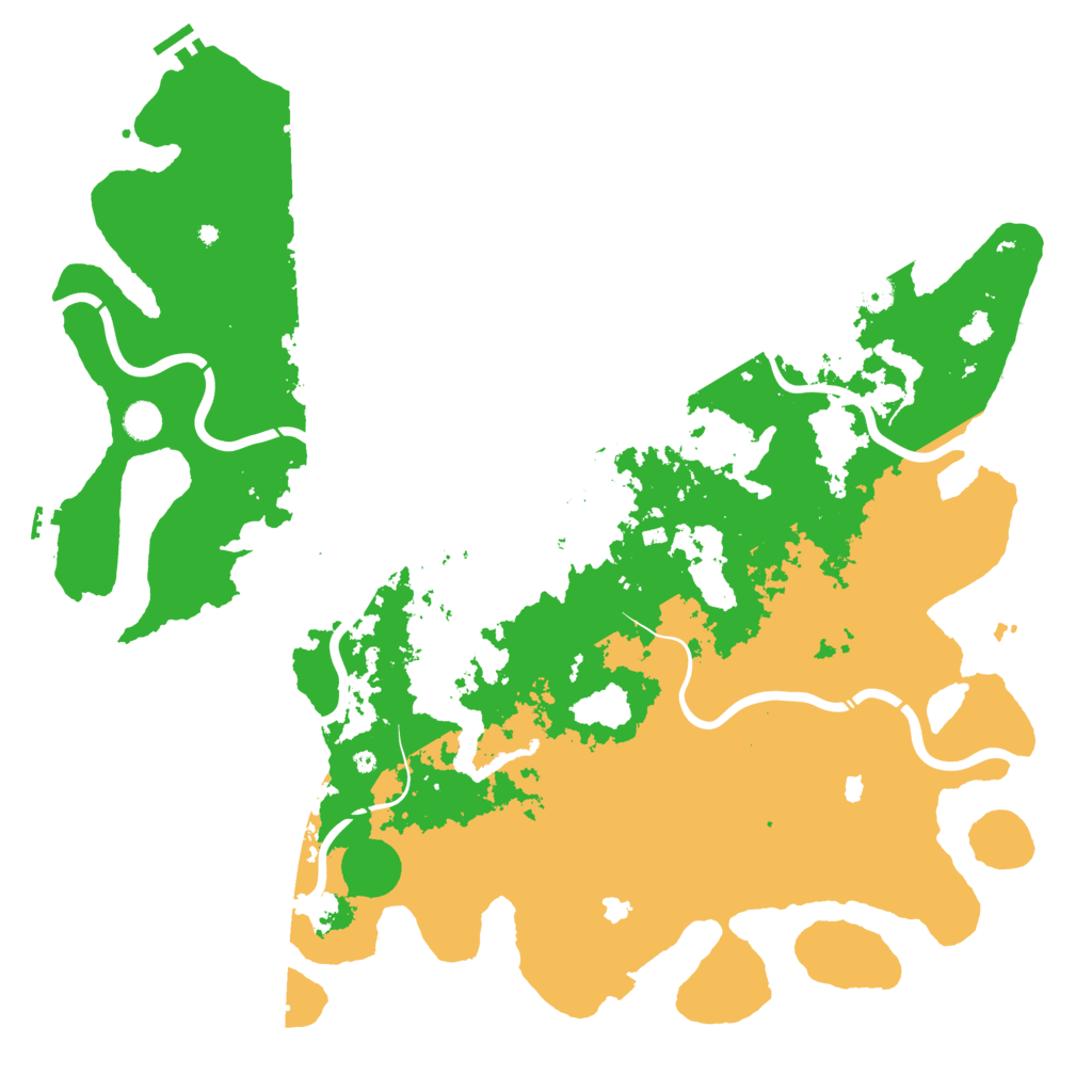 Biome Rust Map: Procedural Map, Size: 5000, Seed: 4100320