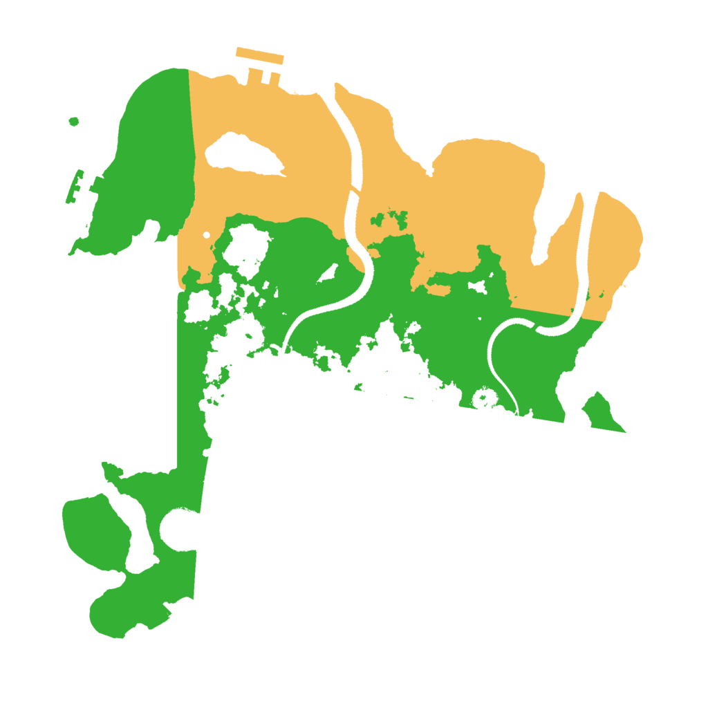Biome Rust Map: Procedural Map, Size: 3000, Seed: 3642