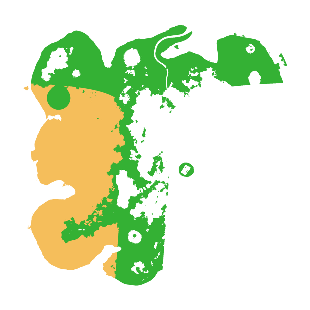 Biome Rust Map: Procedural Map, Size: 3500, Seed: 1464450374