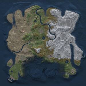 Thumbnail Rust Map: Procedural Map, Size: 3850, Seed: 680067340, 16 Monuments