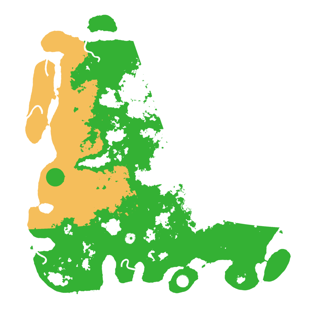 Biome Rust Map: Procedural Map, Size: 4500, Seed: 1996
