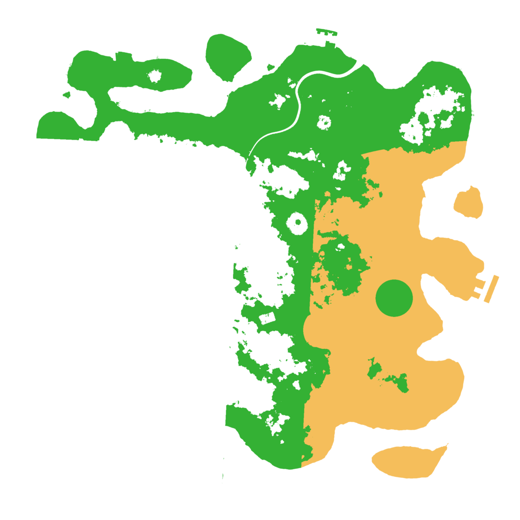 Biome Rust Map: Procedural Map, Size: 3700, Seed: 420797841
