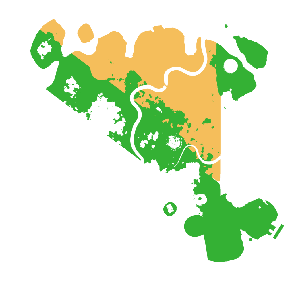 Biome Rust Map: Procedural Map, Size: 3700, Seed: 985374043