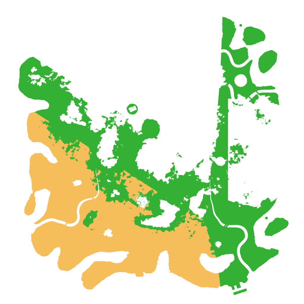 Biome Rust Map: Procedural Map, Size: 4500, Seed: 456443