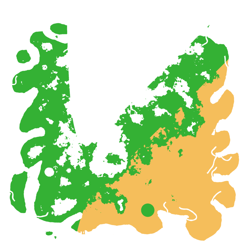 Biome Rust Map: Procedural Map, Size: 5000, Seed: 34588