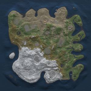 Thumbnail Rust Map: Procedural Map, Size: 3500, Seed: 1405564360, 20 Monuments